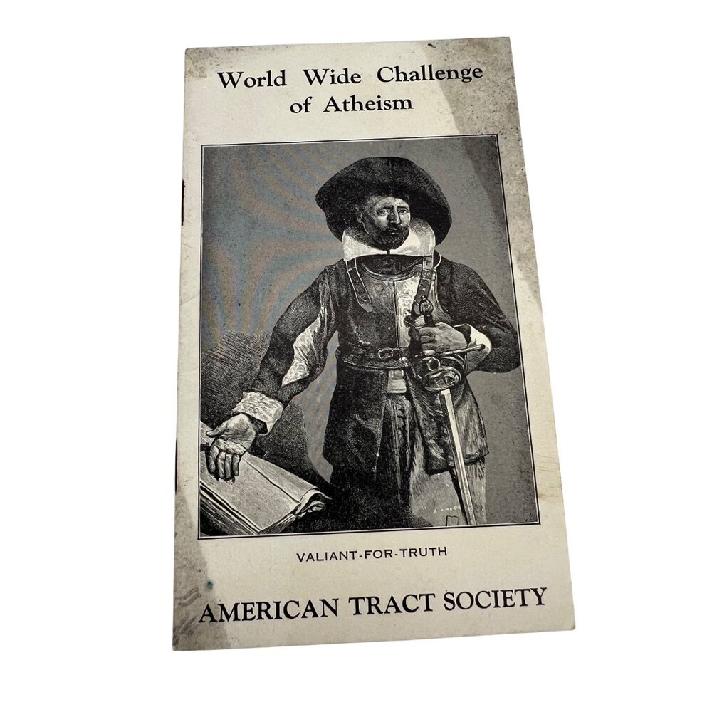 World Wide Challenge Of Atheism Booklet By American Tract Society ca 1930s